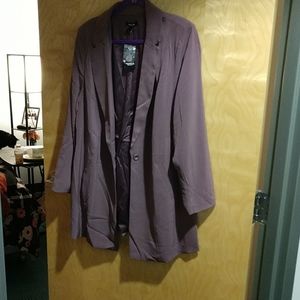 Torrid purple drap blazer